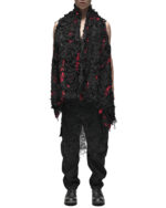 Fiber Bond Patch Volume Sleeveless Cardigan