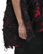 Fiber Bond Patch Volume Sleeveless Cardigan