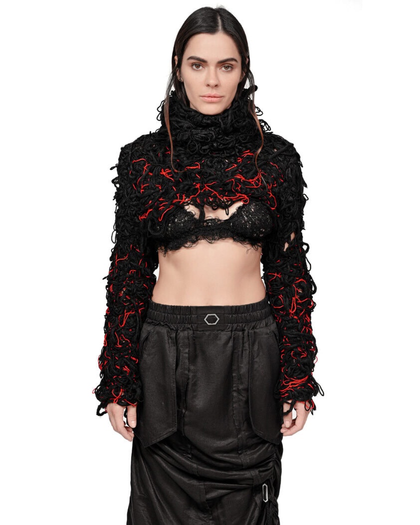 Fiber Bond Pyro High Collar Sweater