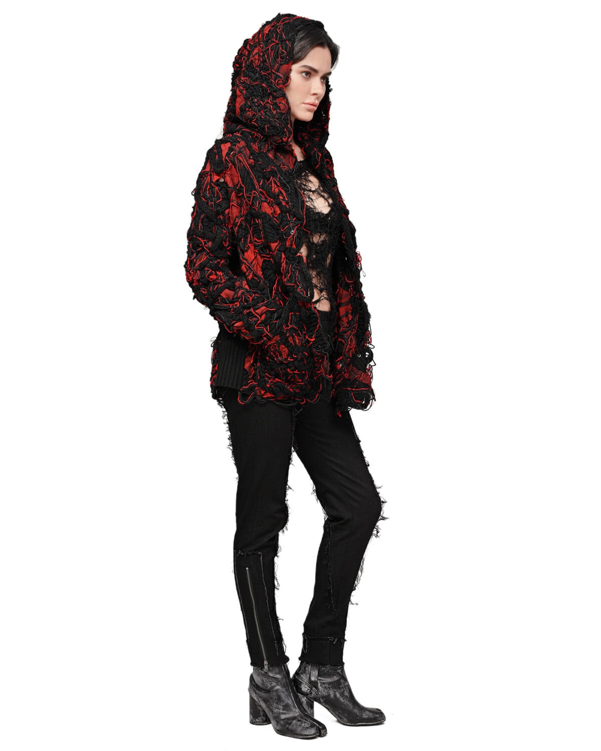 Fiber Bond Volcano Hooded Cardigan