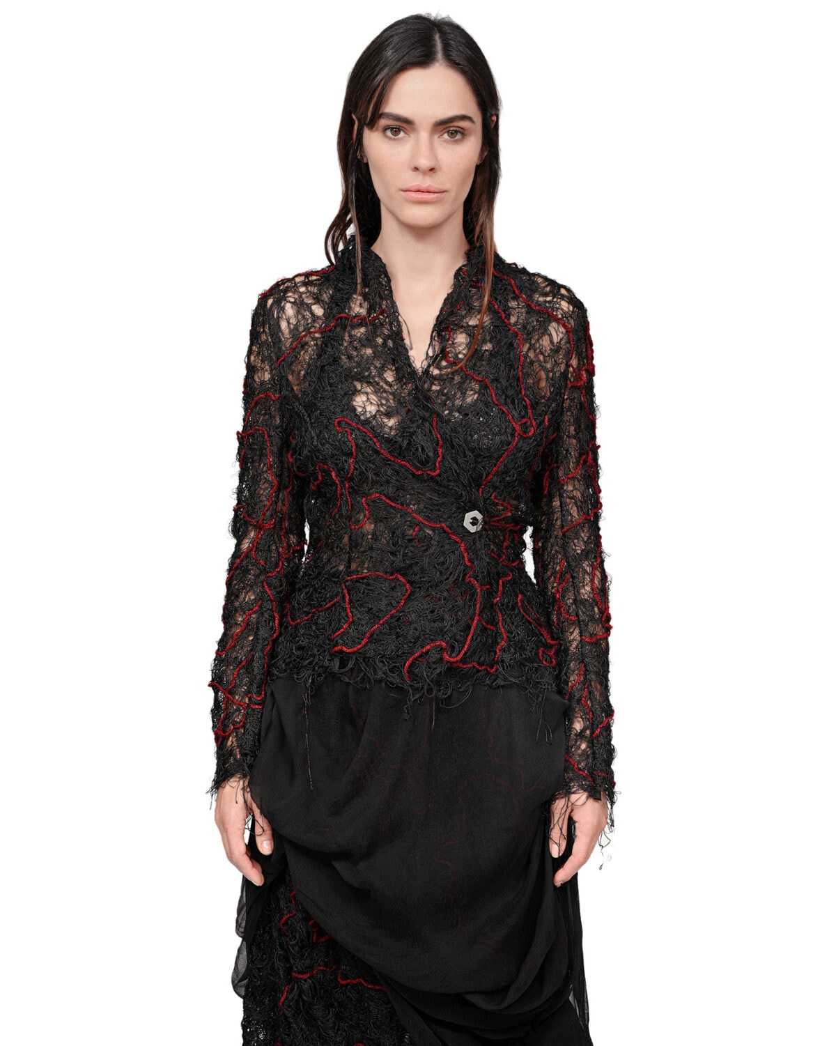 Fiber Bond Volcano Sheer Blazer