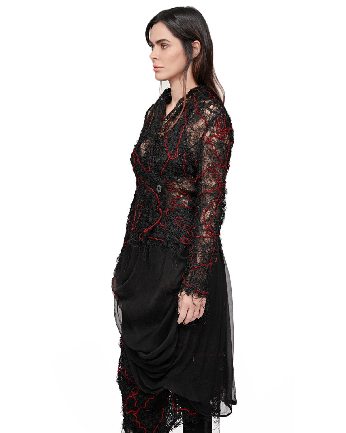 Fiber Bond Volcano Sheer Blazer