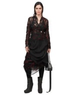 Fiber Bond Drape Layers Sheer Skirt