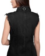 Hexa Layers Sleeveless Denim Coat