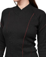 Rib Knit Lilium Turtleneck Dress