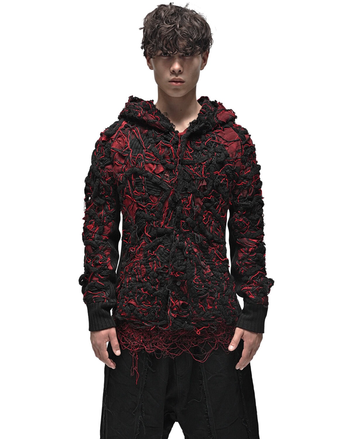 Fiber Bond Volcano Hooded Cardigan