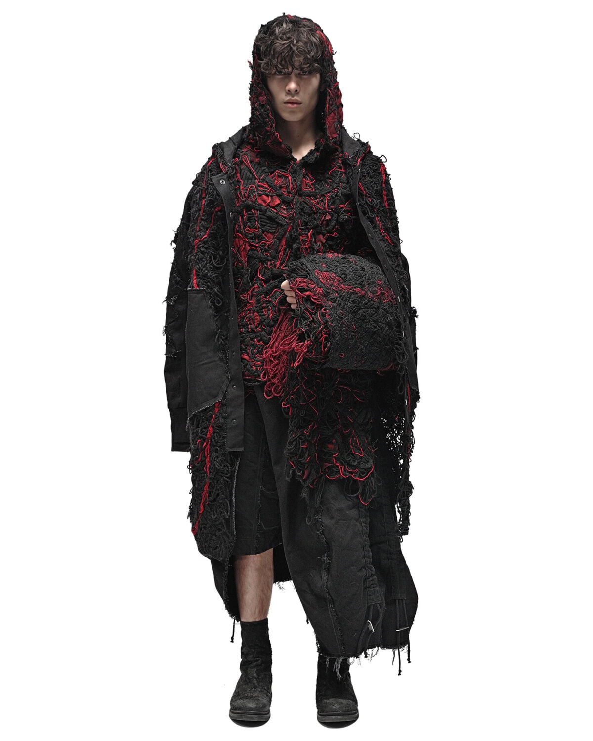 Fiber Bond Magma Long Scarf