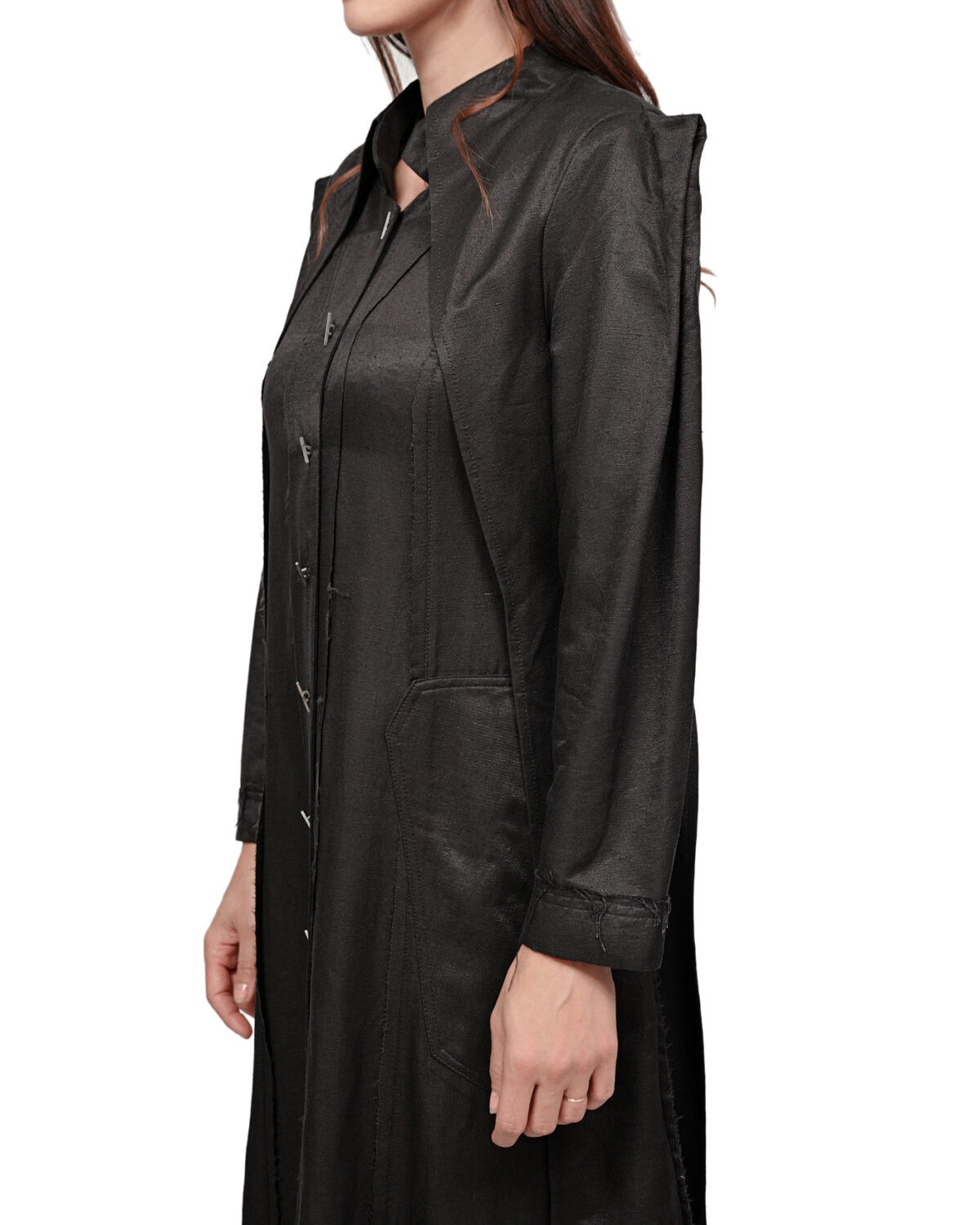 Hexa Silk Shantung Dress Shirt