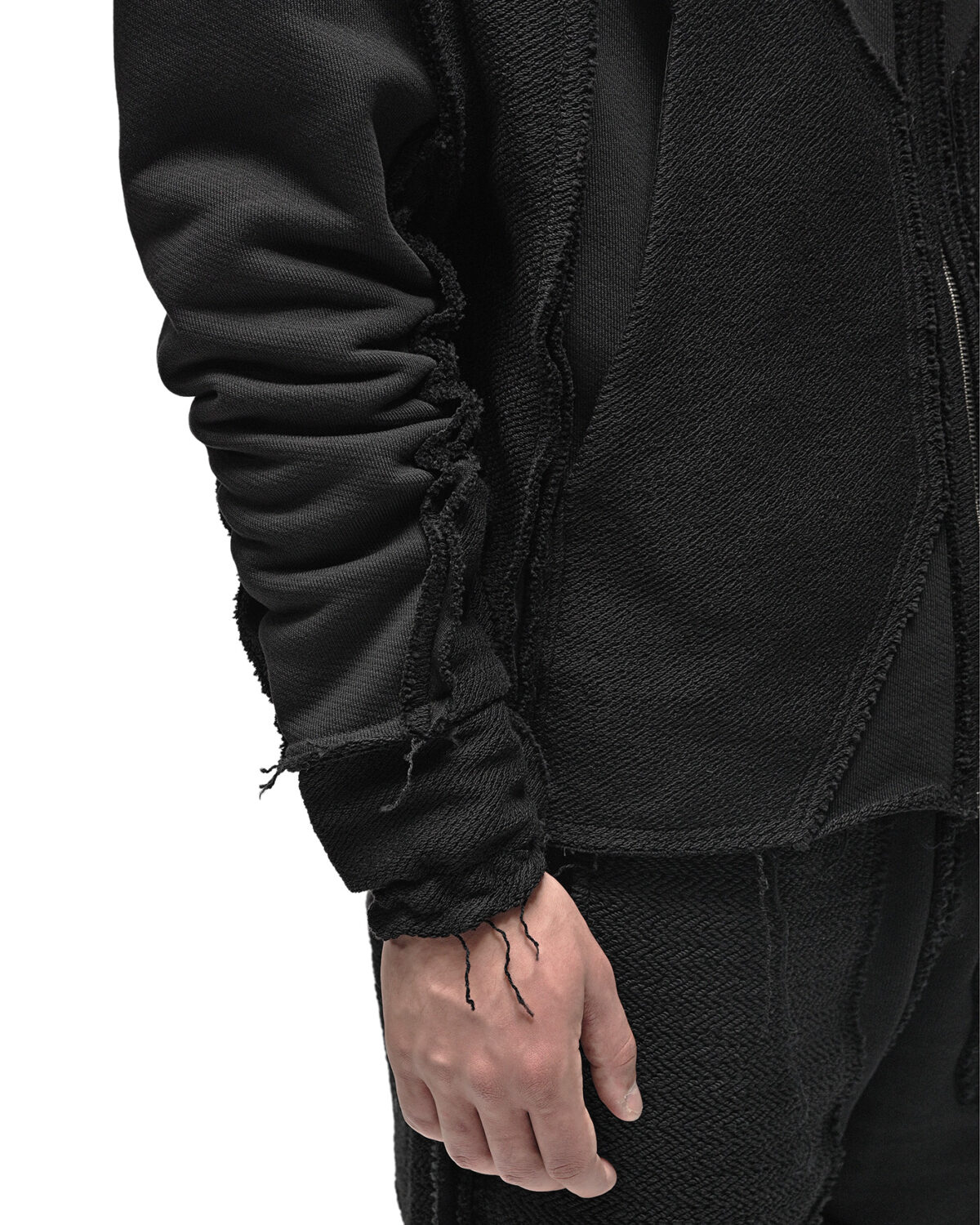 Reverse Edge Construct Zip Hoodie
