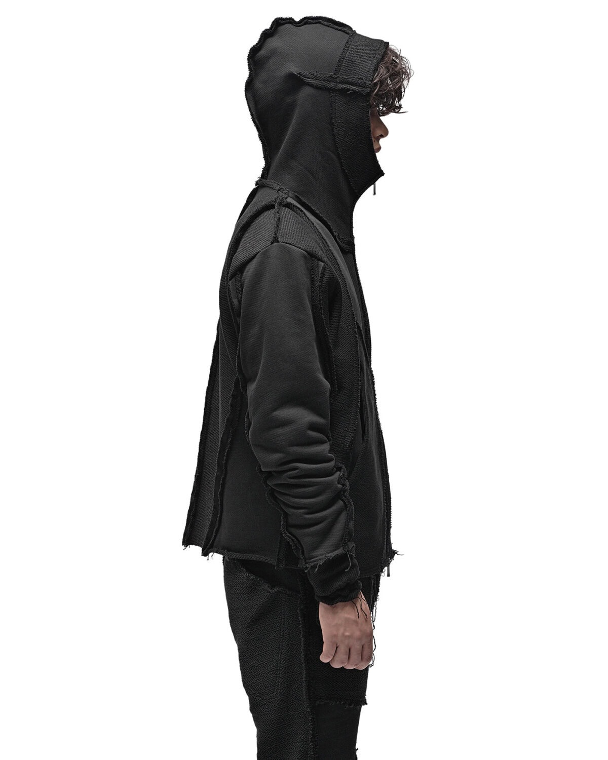 Reverse Edge Construct Zip Hoodie