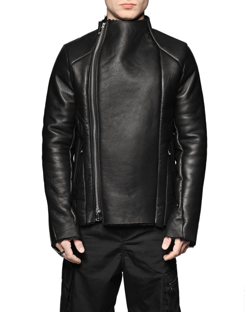 Shearling Multi-Cut Leather Jacket