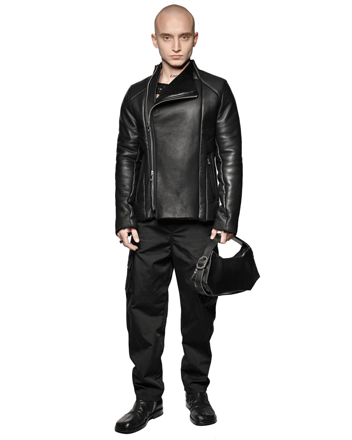 Oracle Leather Shoulder Hexa Bag