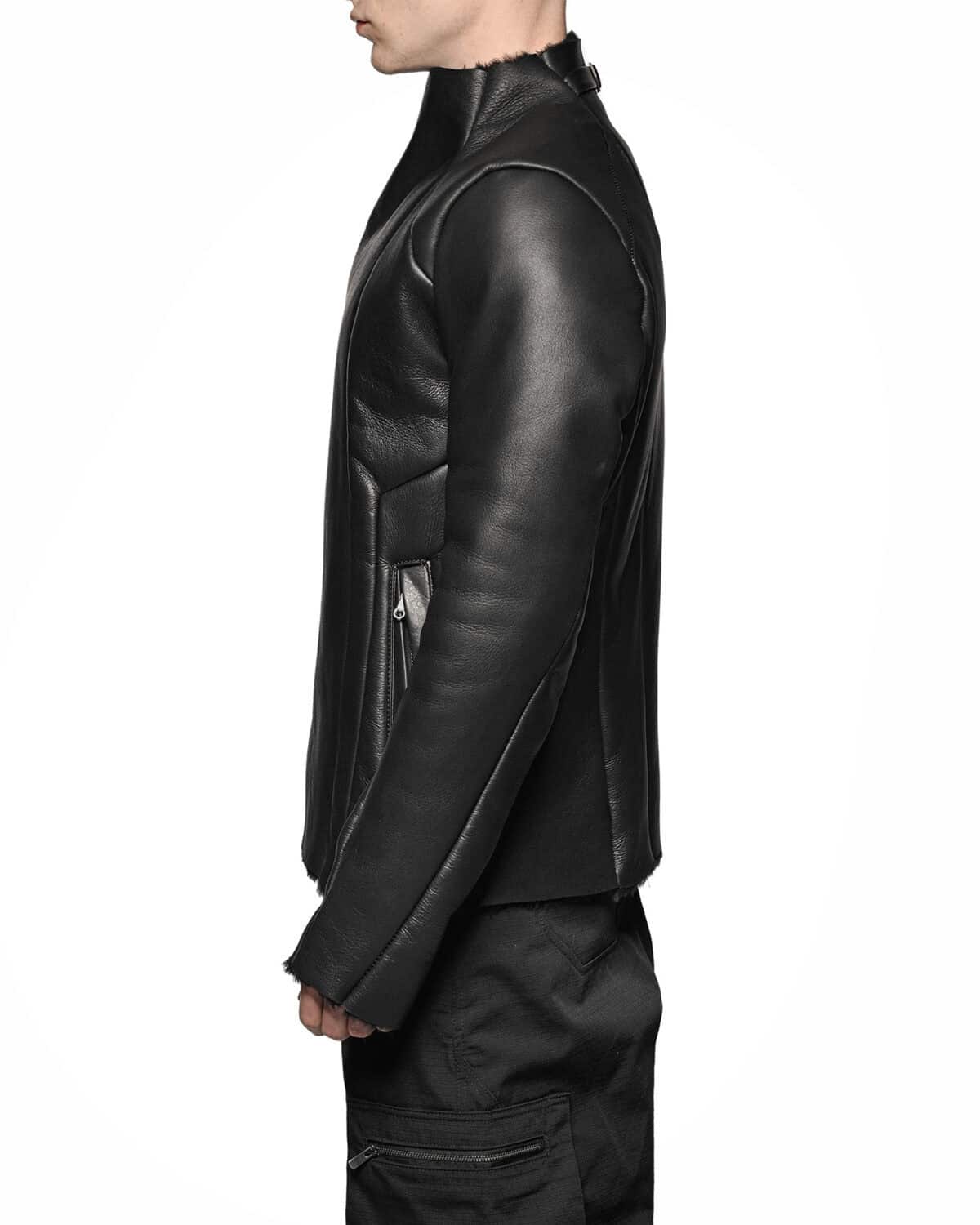 Shearling Multi-Cut Leather Jacket