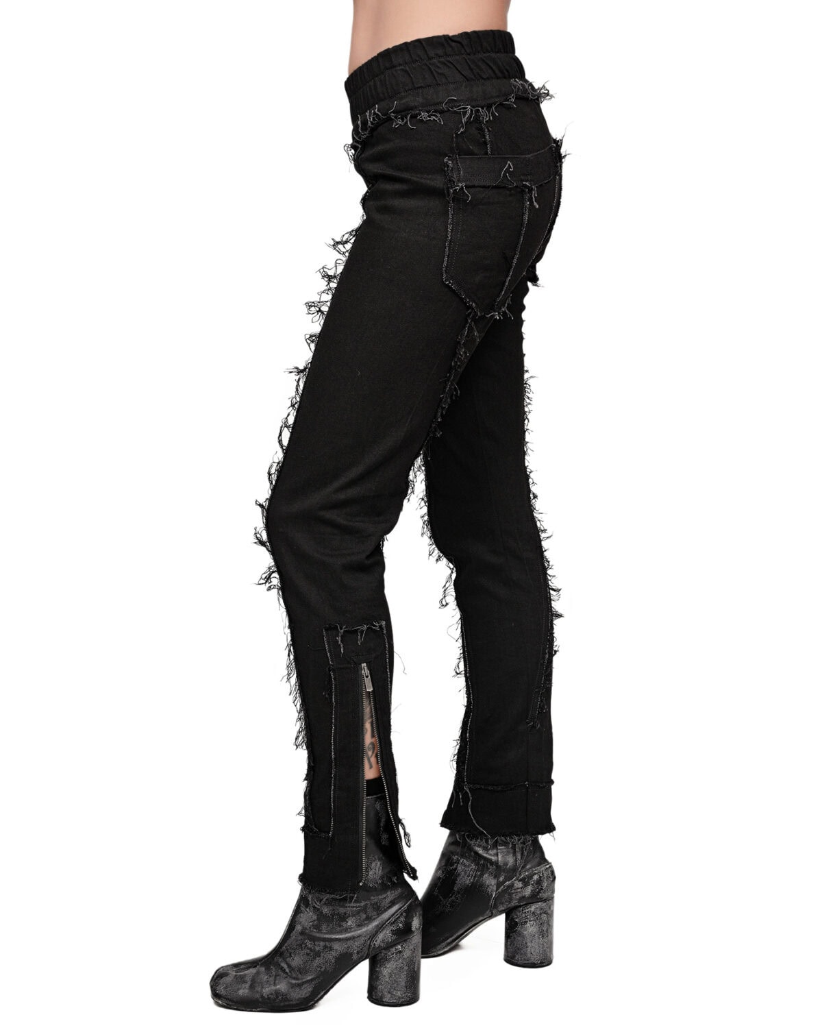 Denim Slim Fit Zip Cuff Pants