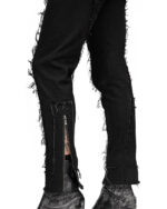 Denim Slim Fit Zip Cuff Pants