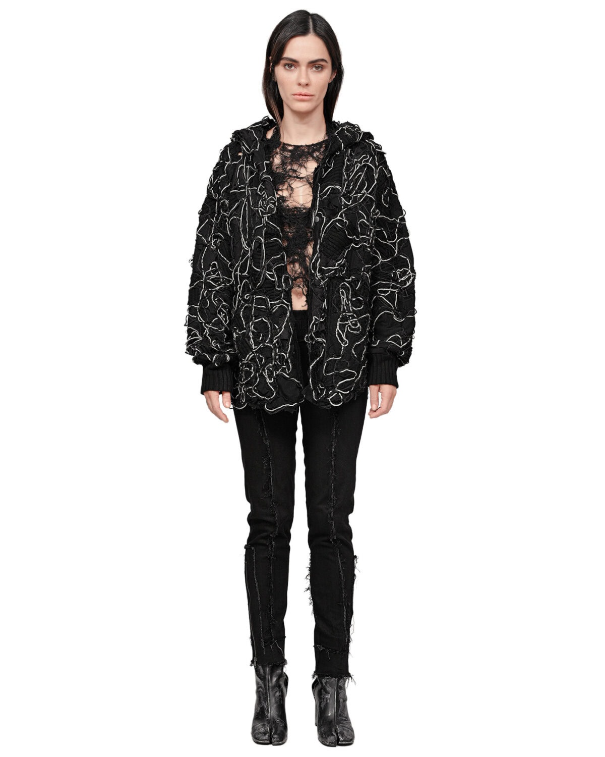 Fiber Bond Ashes Hooded Cardigan