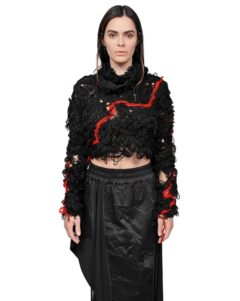 Fiber Bond Lava Path Sweater