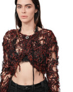 Fiber Bond Magma Crop Sweater