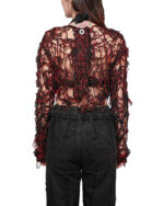 Fiber Bond Magma Crop Sweater