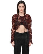 Fiber Bond Magma Crop Sweater