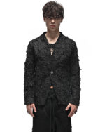 Fiber Bond Patchwork Denim Blazer