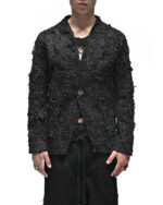 Fiber Bond Patchwork Denim Blazer