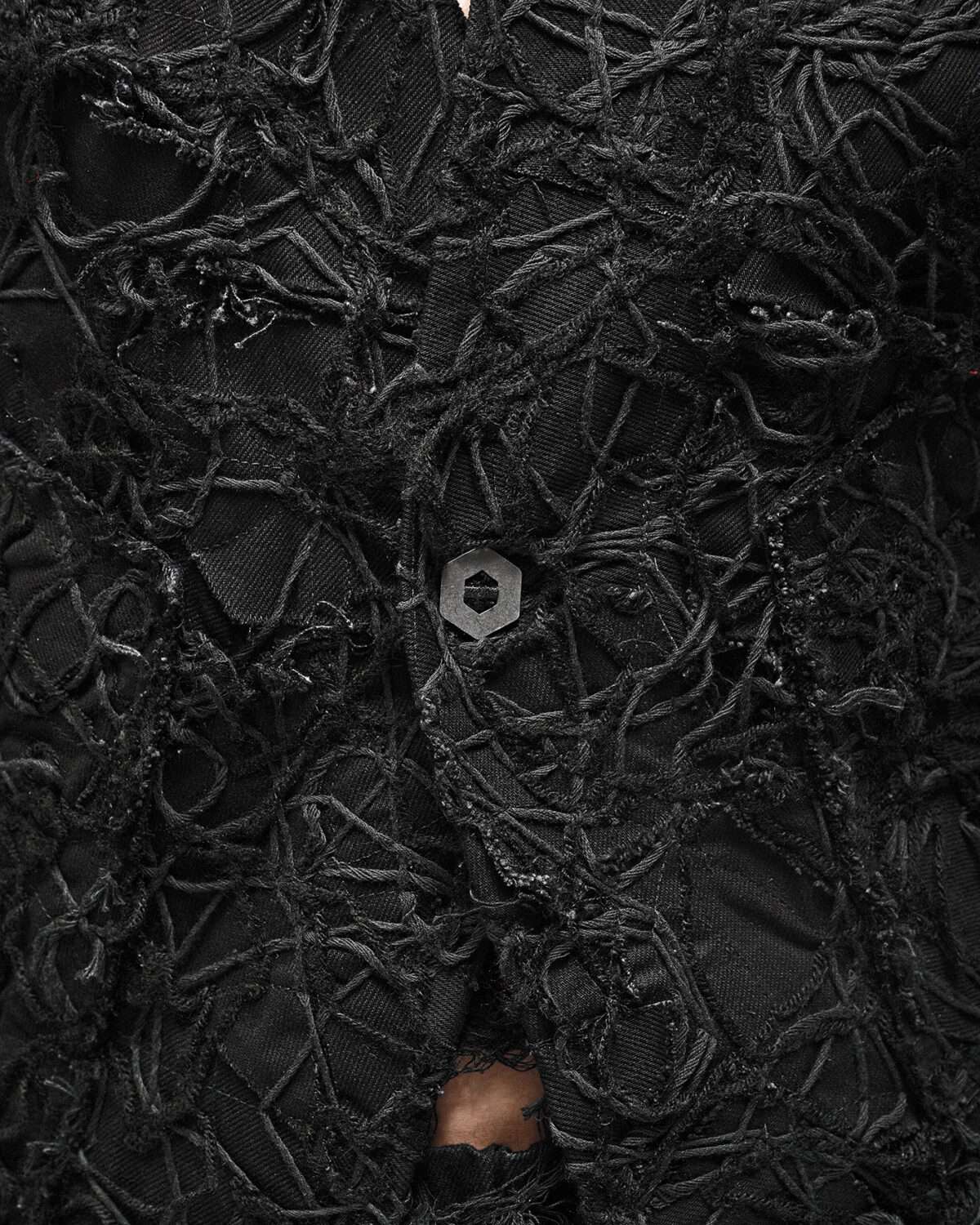 Fiber Bond Patchwork Denim Blazer