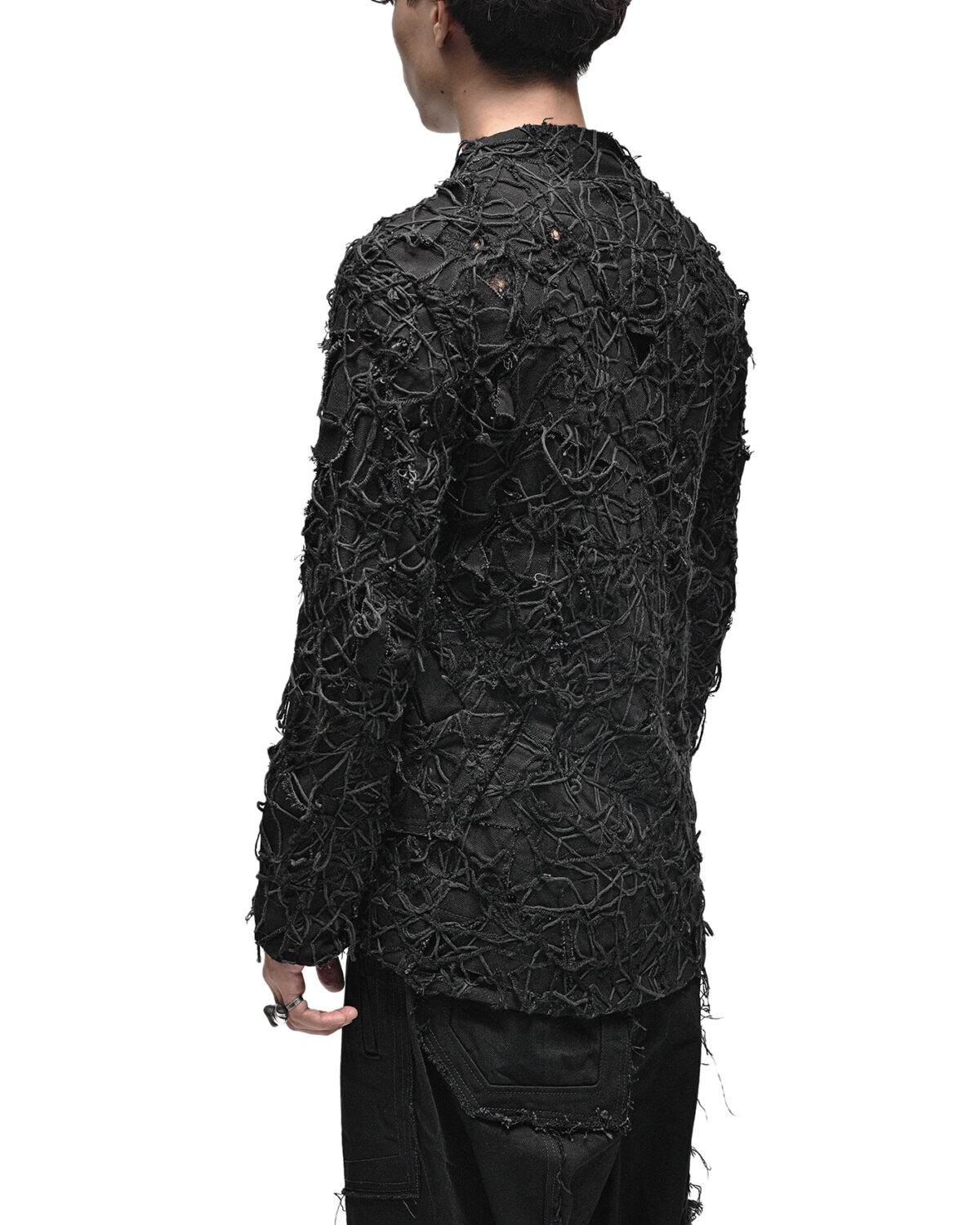 Fiber Bond Patchwork Denim Blazer