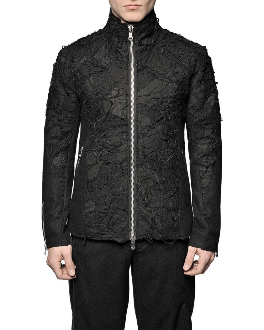 Grand Fiber Patch Wool Jacket