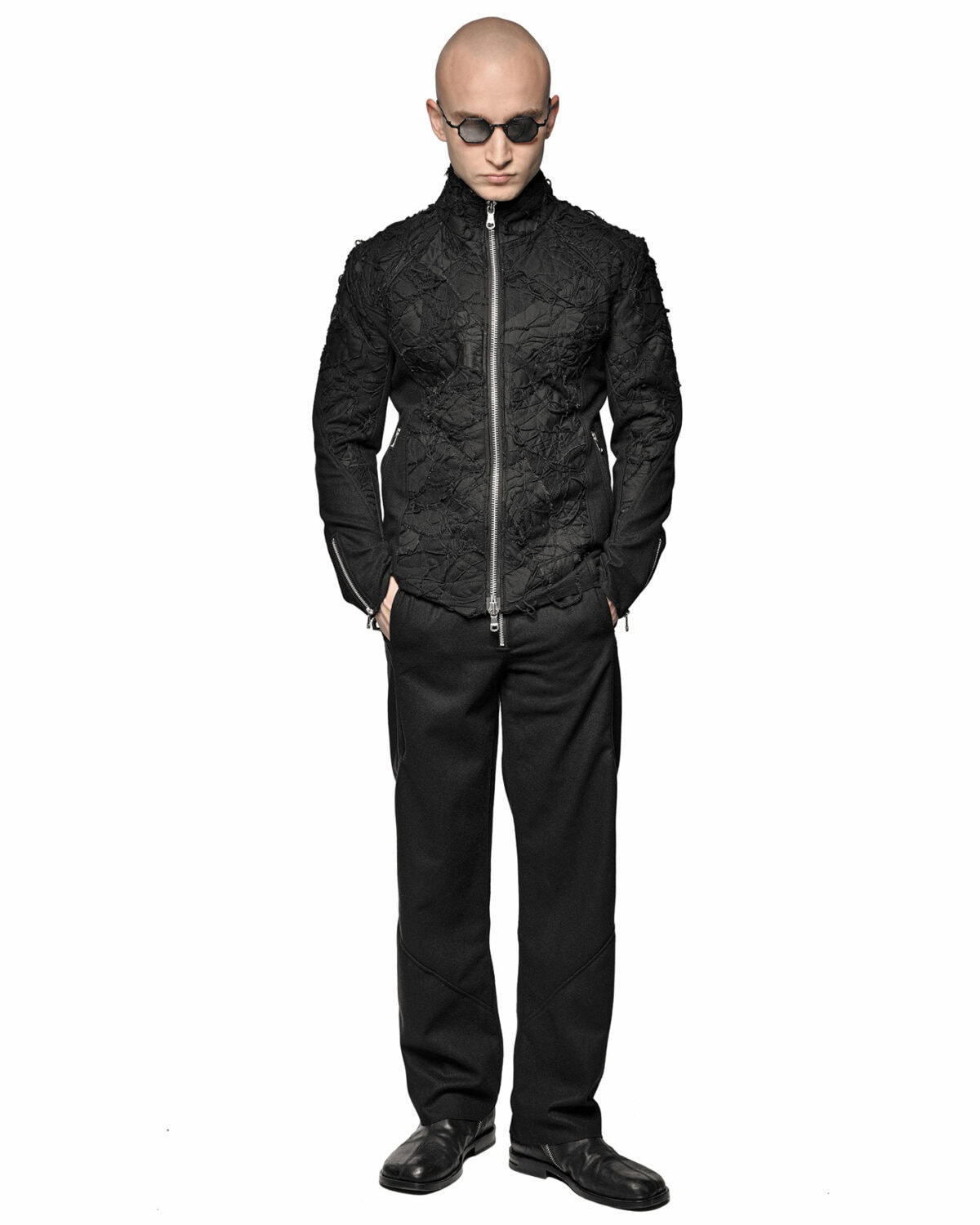 Wool Grand Zip Pants