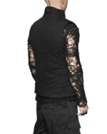 Linear Quilt Denim Puffer Vest