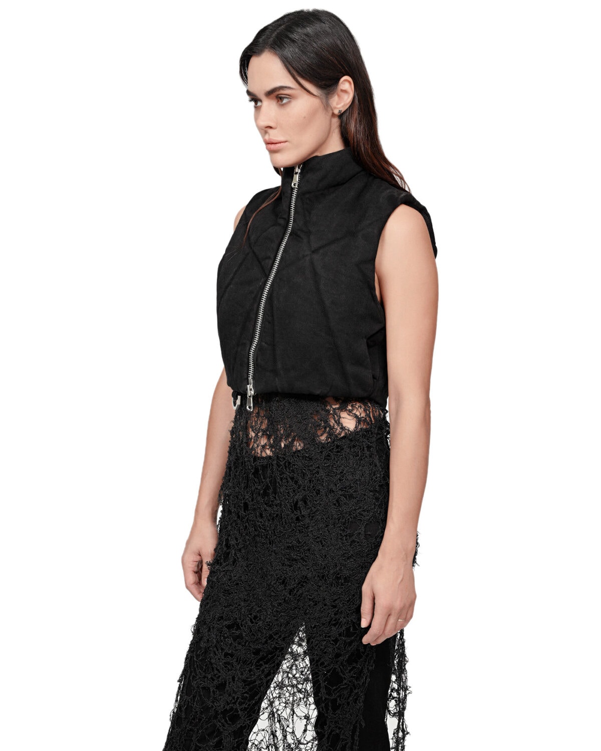 Linear Quilt Puffer Vest