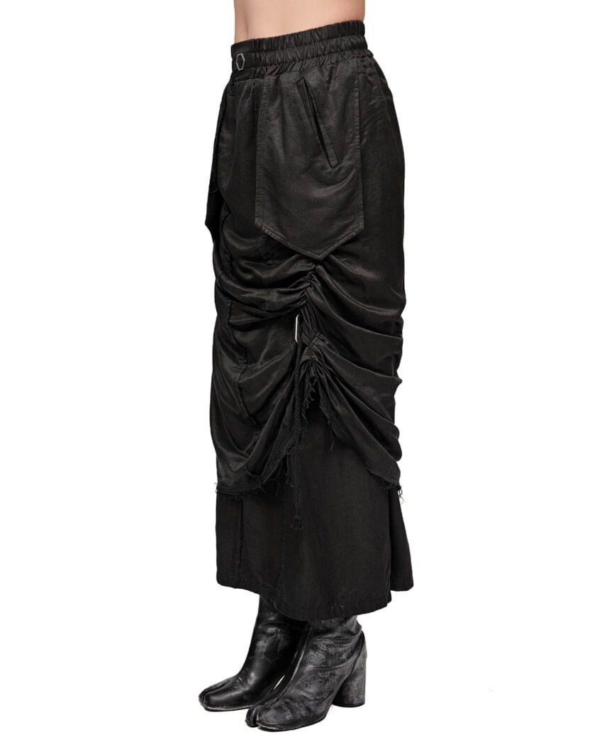 Raw Silk Layers Adjust Skirt