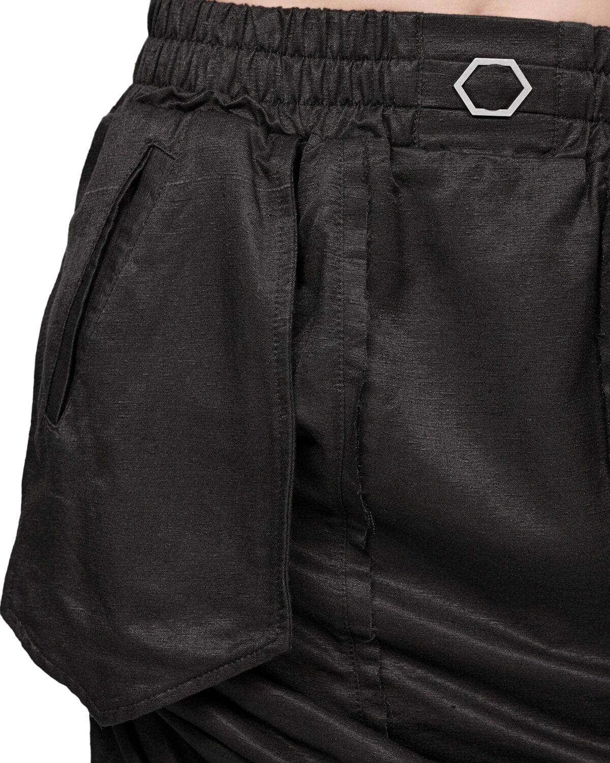 Raw Silk Layers Adjust Skirt