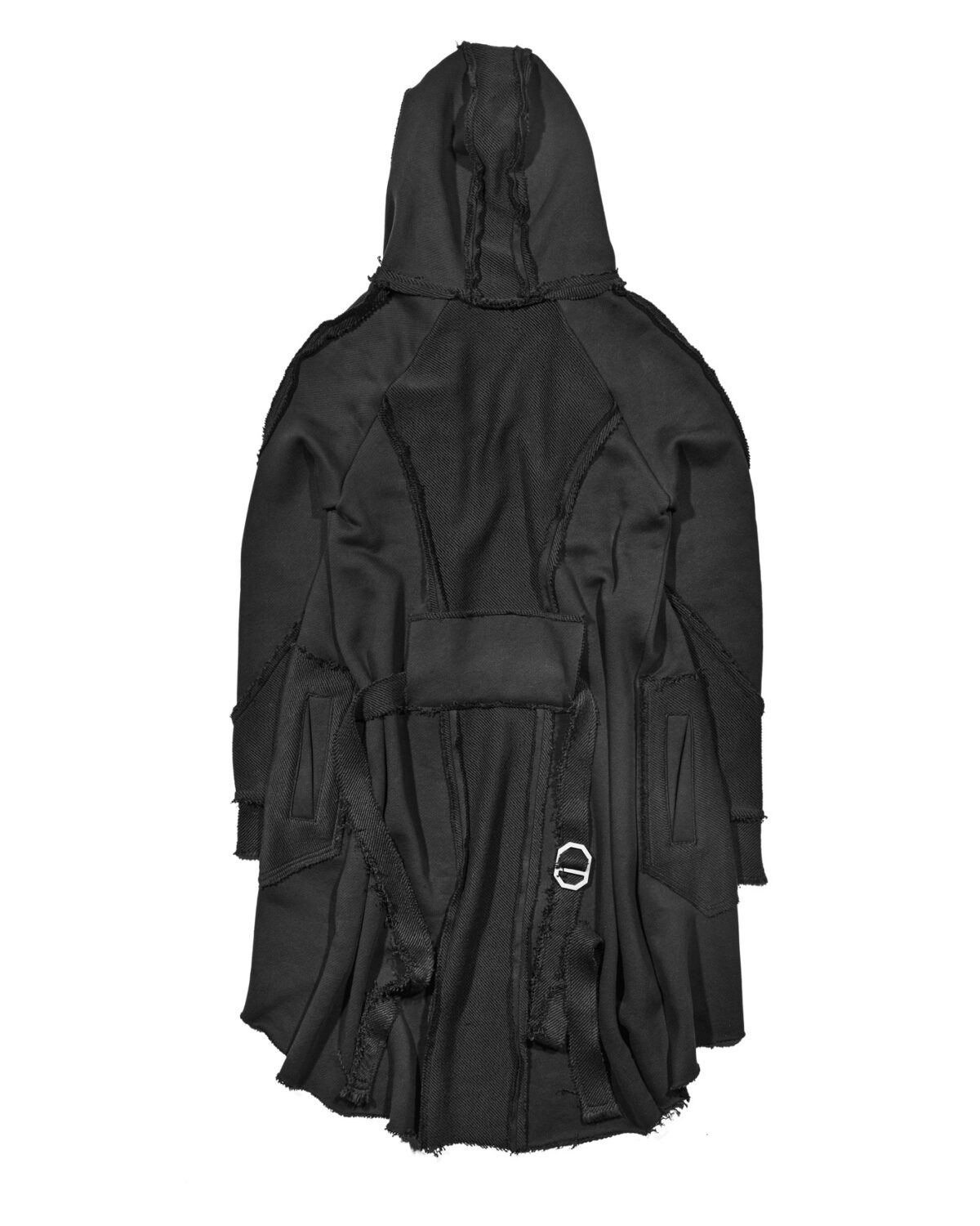 Reverse Edge Hood Buckle Cardigan