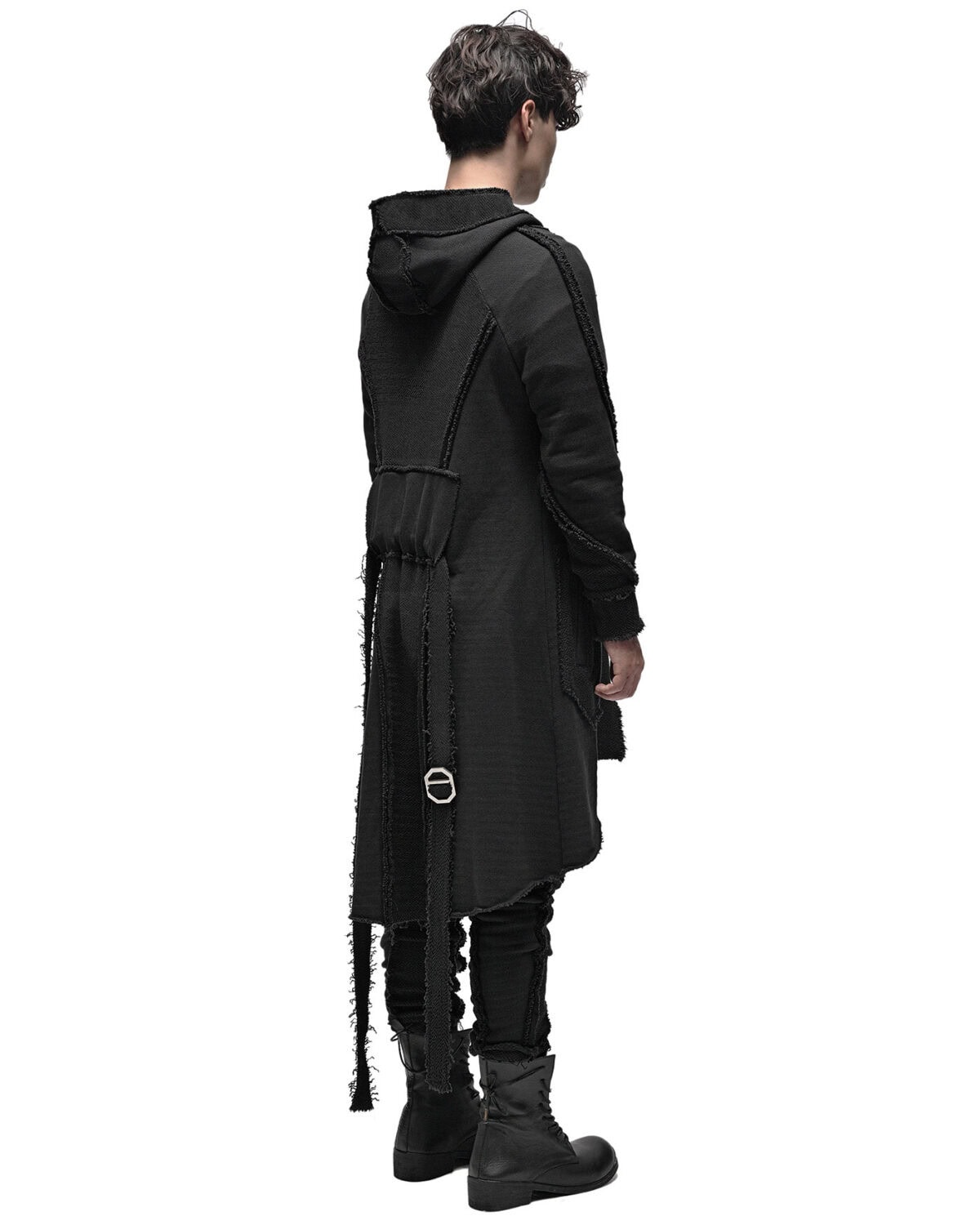 Reverse Edge Hood Buckle Cardigan