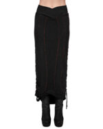 Rib Knit Scar Stitch Transform Skirt