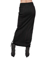 Rib Knit Scar Stitch Transform Skirt