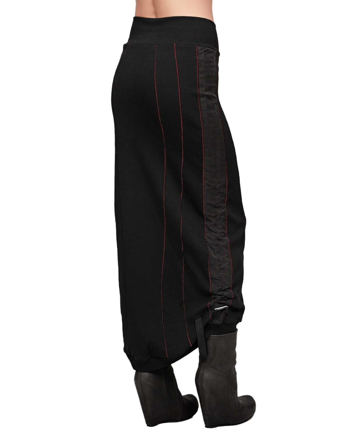 Rib Knit Scar Stitch Transform Skirt