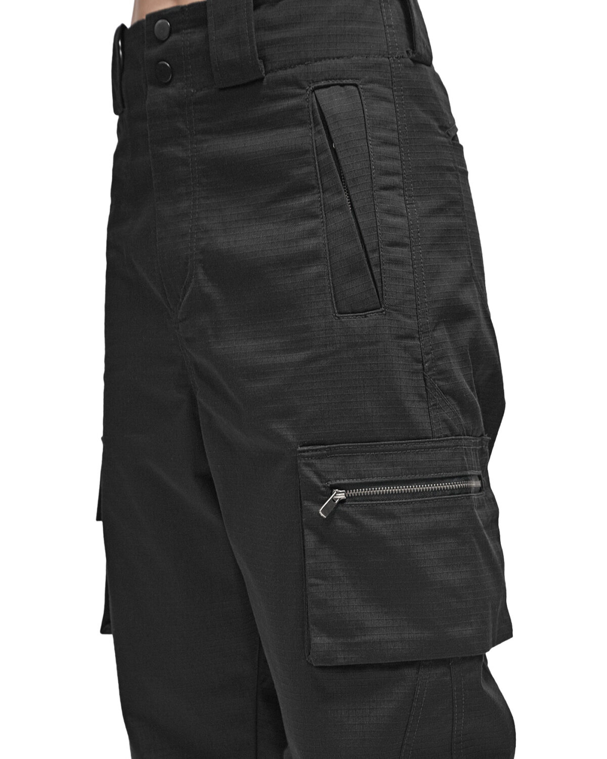 Ripstop Solid Cargo Pants