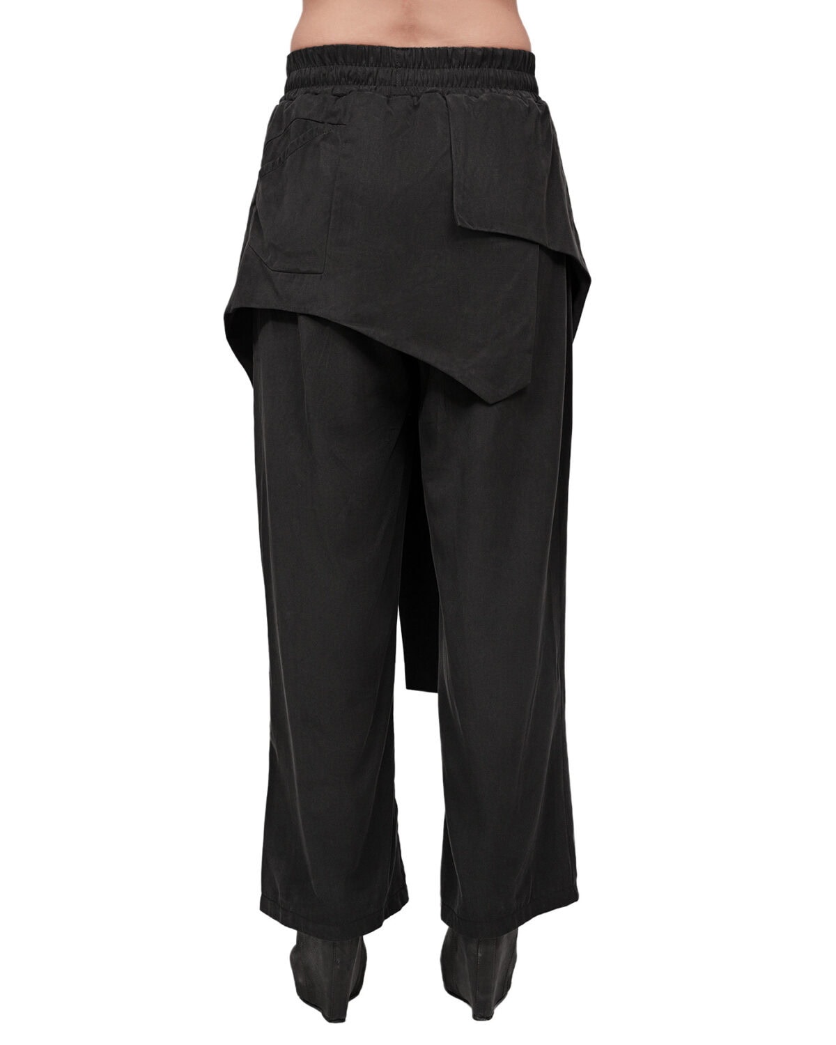 Soft Layers Asymmetry Skirt Pants
