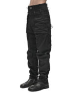 Tapered Denim Wash Construct Pants