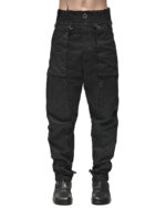 Tapered Denim Wash Construct Pants