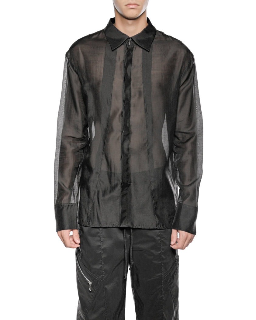Radiant Semi-Sheer Collar Shirt