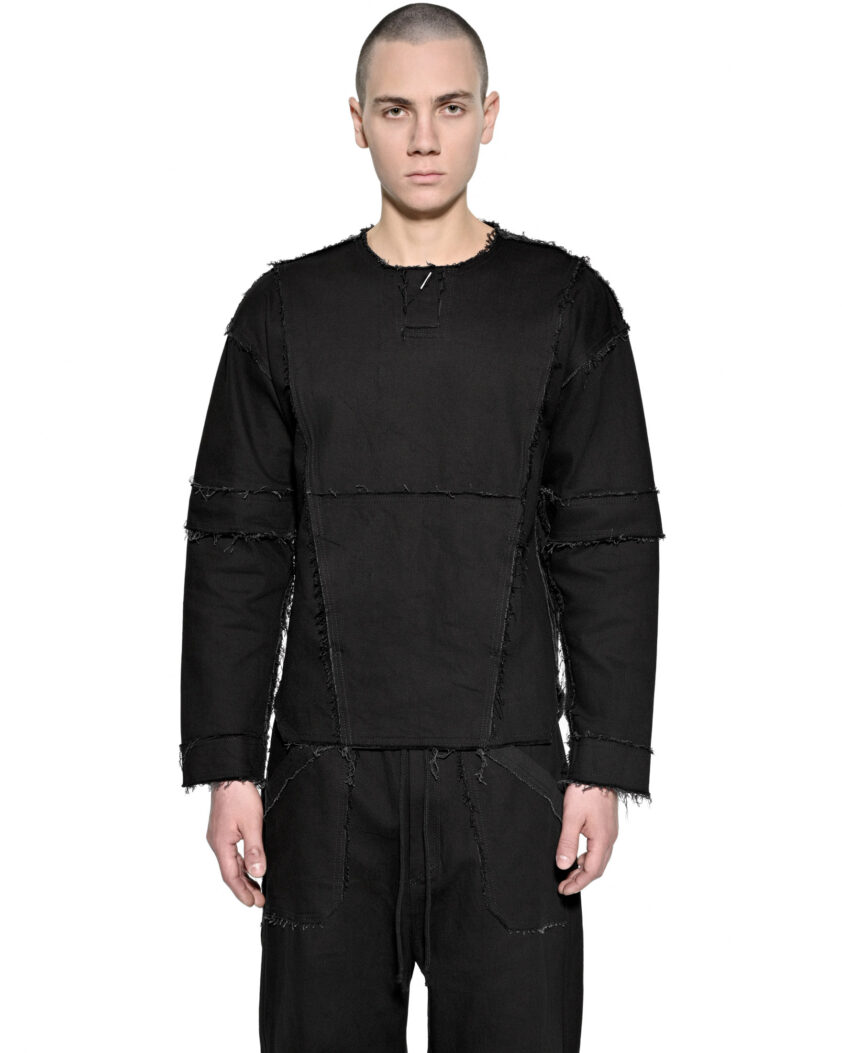 Fracture Function Denim Sweater